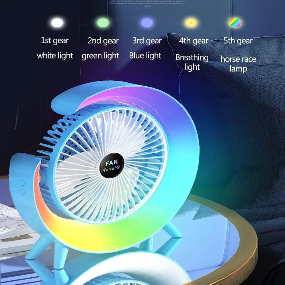 Colourful desktop fan, 300 mm