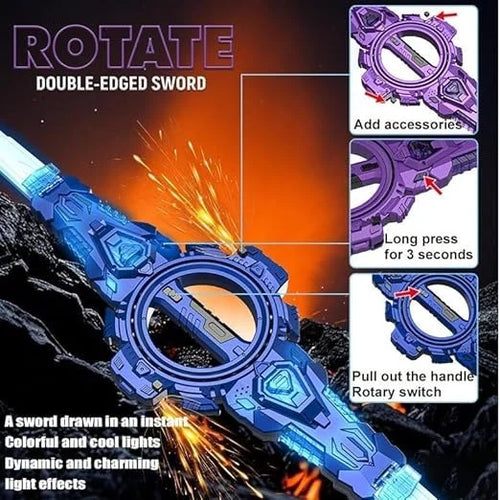 Double Edged Fire Spin Sword