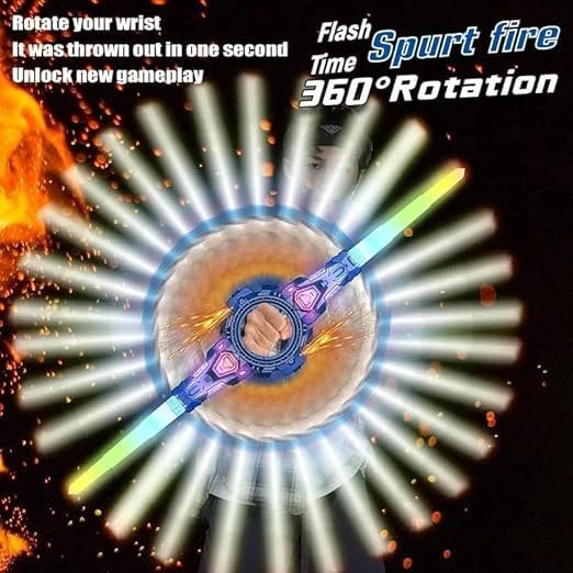 Double Edged Fire Spin Sword