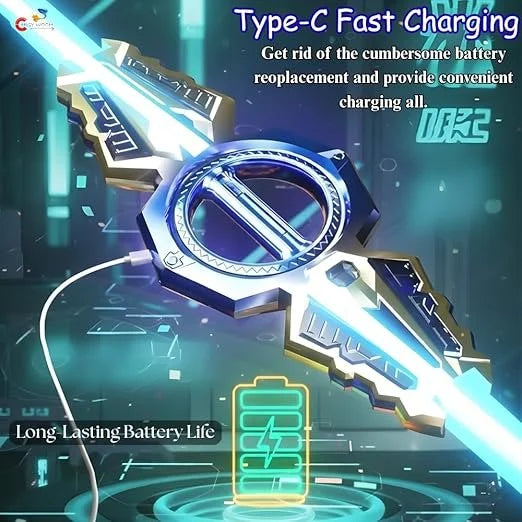Double Edged Fire Spin Sword